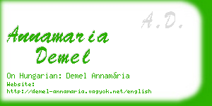 annamaria demel business card